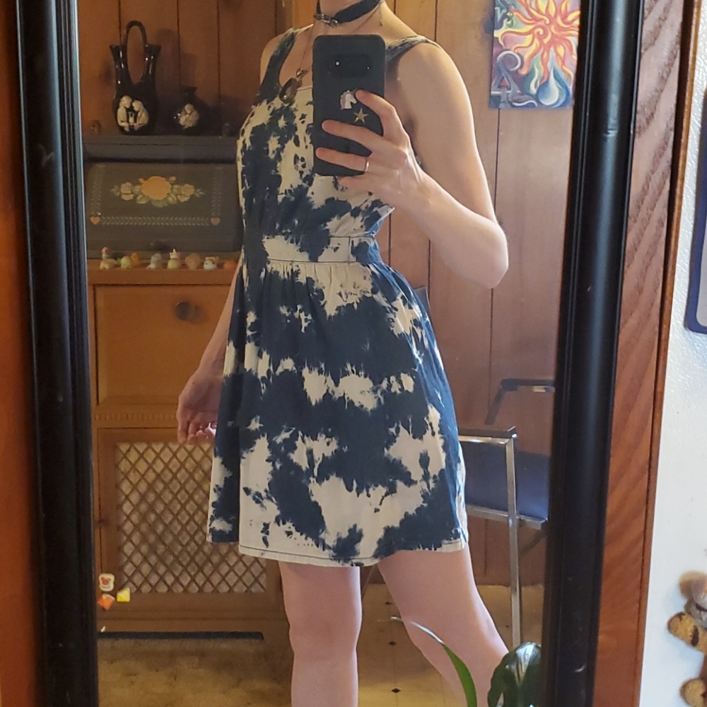 Forever 21 Bleached Jean dress.